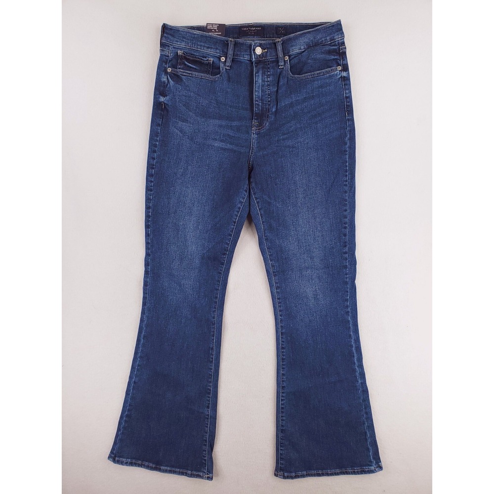 Lucky Brand Jeans Womens 12 Stevie High Rise Flare Y2K BOHO Denim Pants NWT